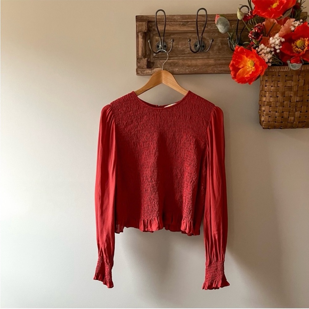 Elegant Red Women's Top